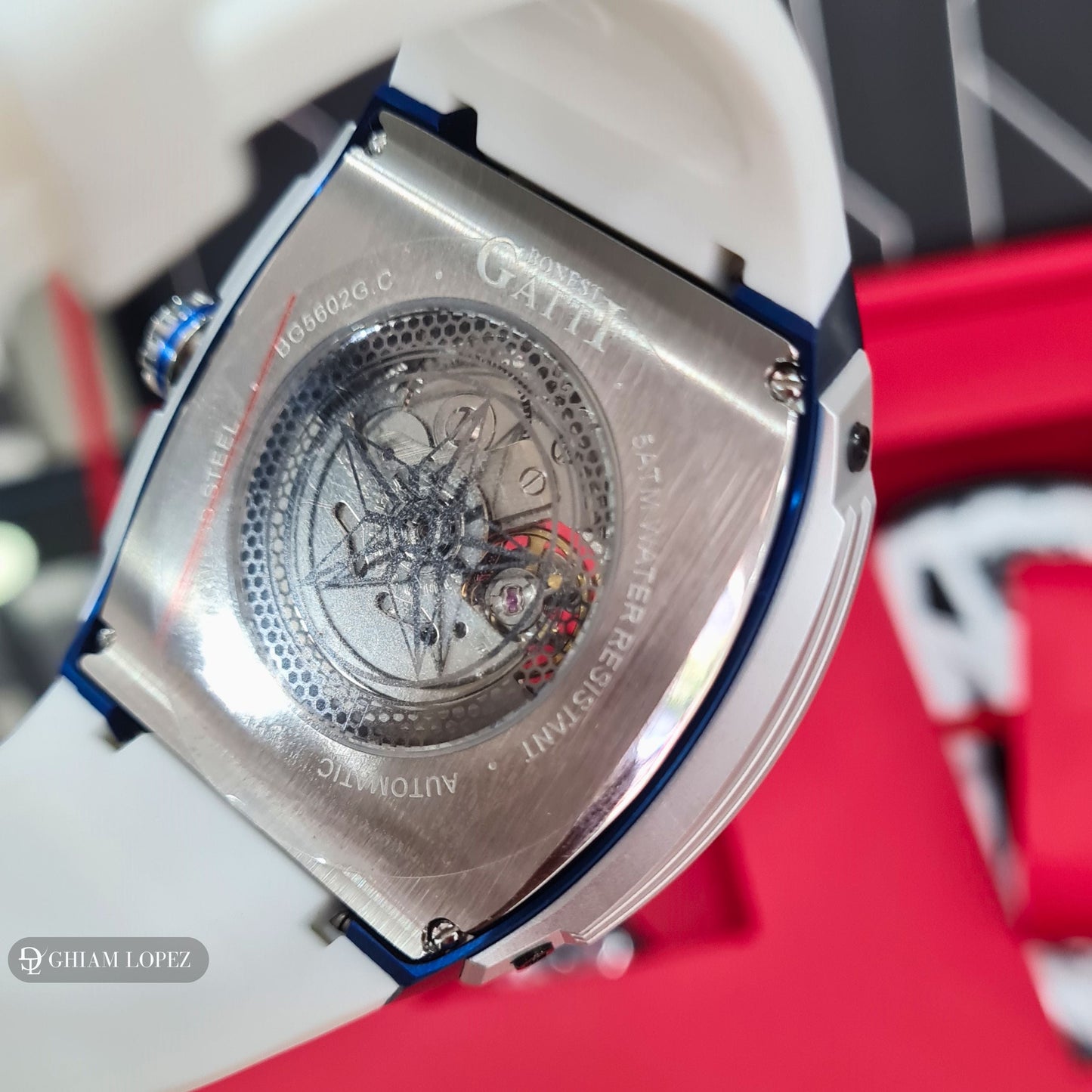 Reloj Automático BONEST GATTI BG5602 - Blanco Azul