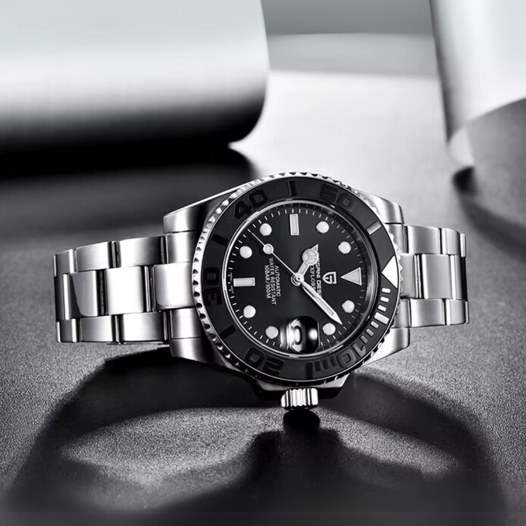 Reloj Automático PAGANI DESIGN YATCH MASTER, PD-1651 - Negro