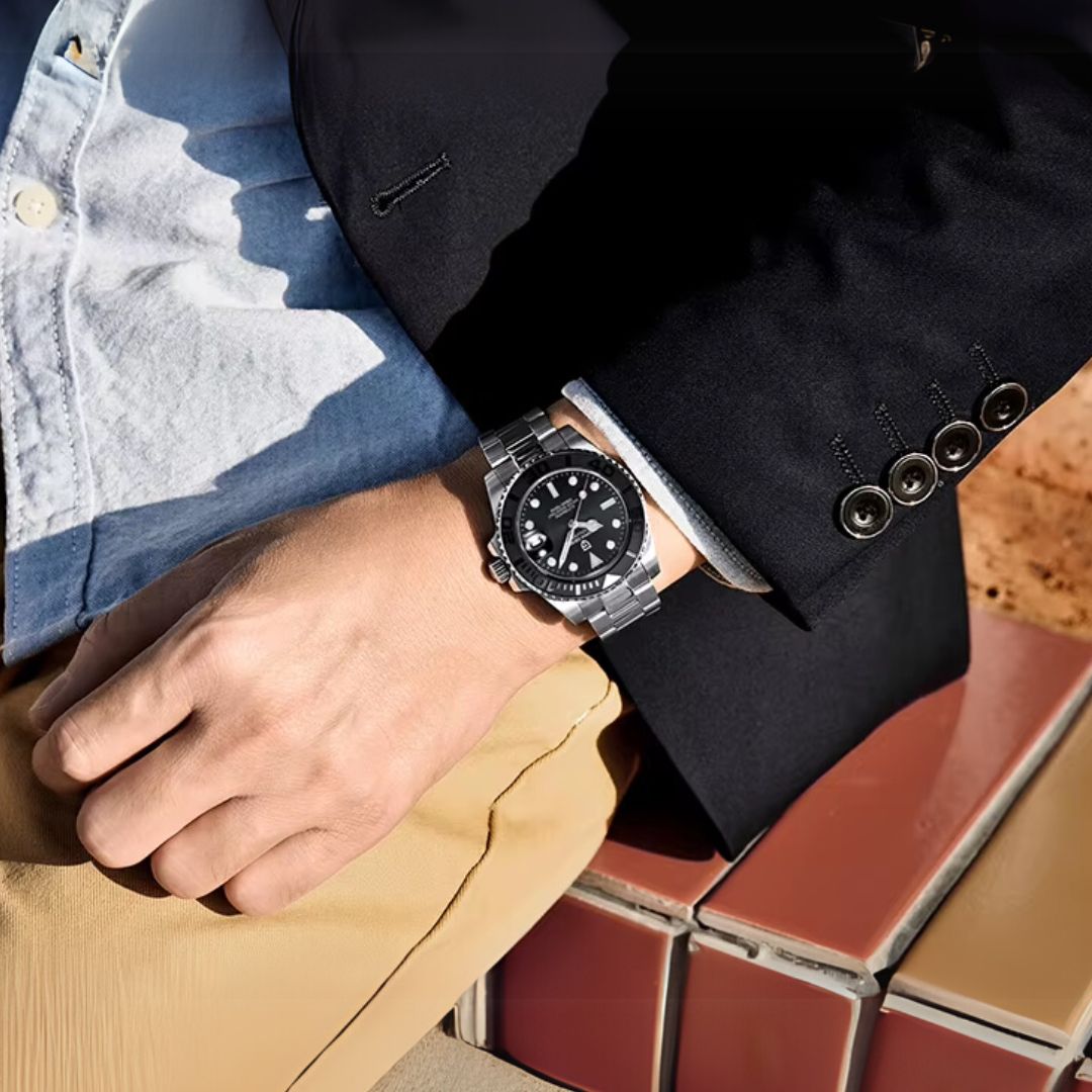 Reloj Automático PAGANI DESIGN YATCH MASTER, PD-1651 - Negro