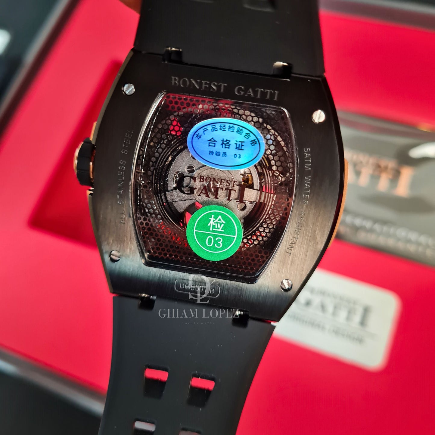 Reloj Automático BONEST GATTI BG5001 - Negro