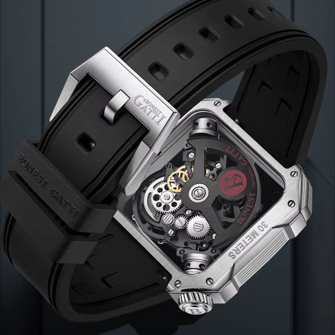 Reloj Automático BONEST GATTI BG4001 - Negro Plata