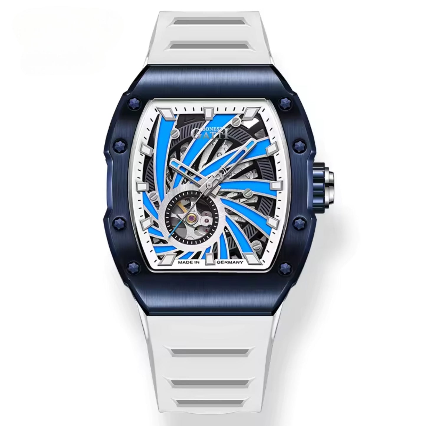 Reloj Automático BONEST GATTI BG9902 - Blanco Azul