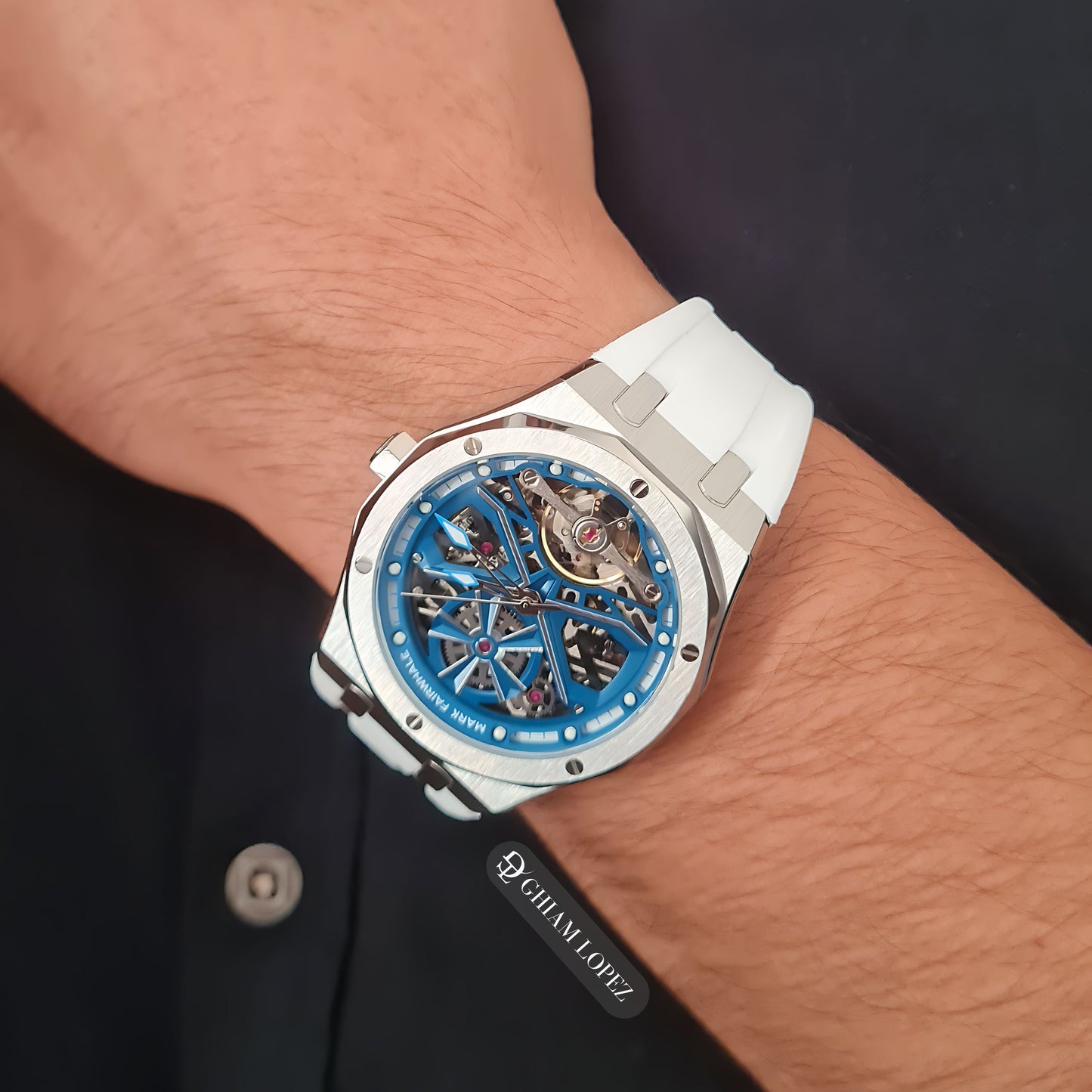 Reloj Automático MARK FAIRWHALE MYSTIC - Blanco Plata