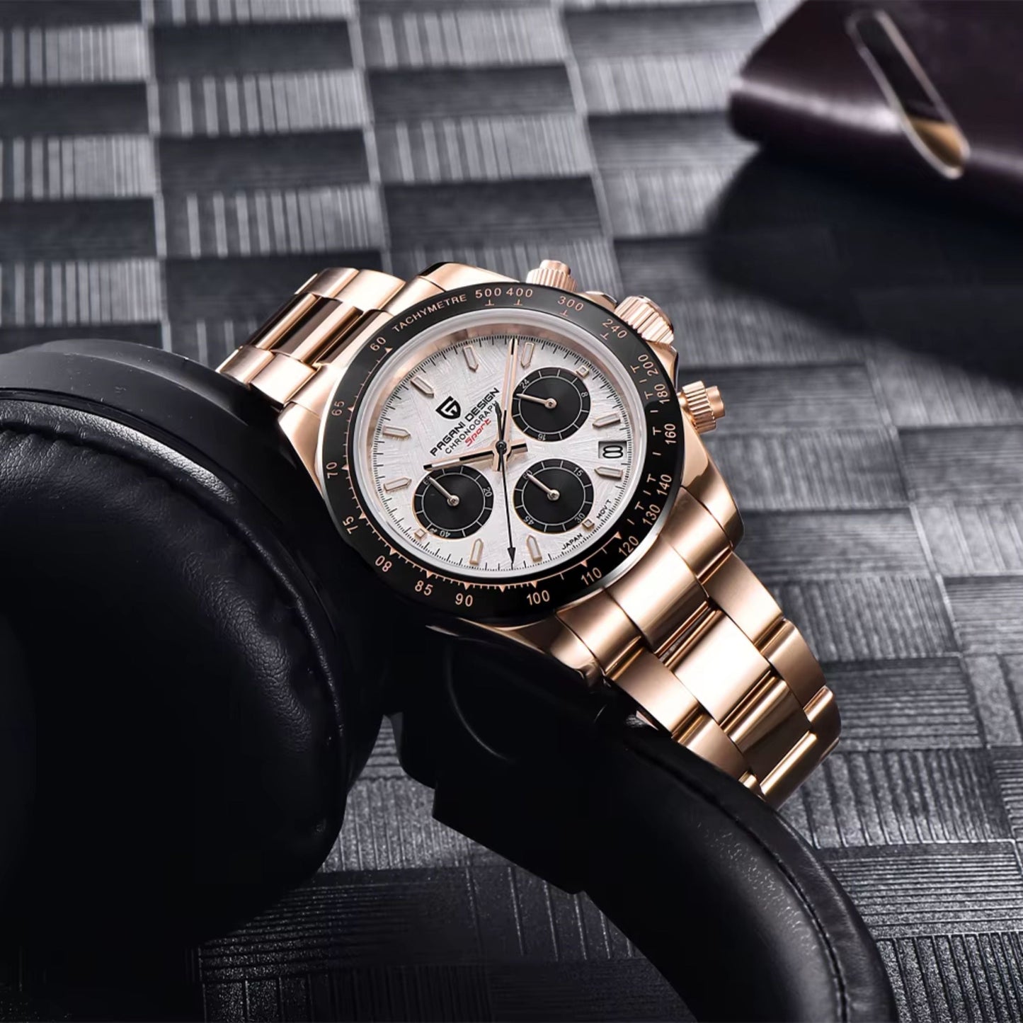 Reloj Cuarzo PAGANI DESIGN DAYTONA Meteorito, PD-1644 - Oro Rosa
