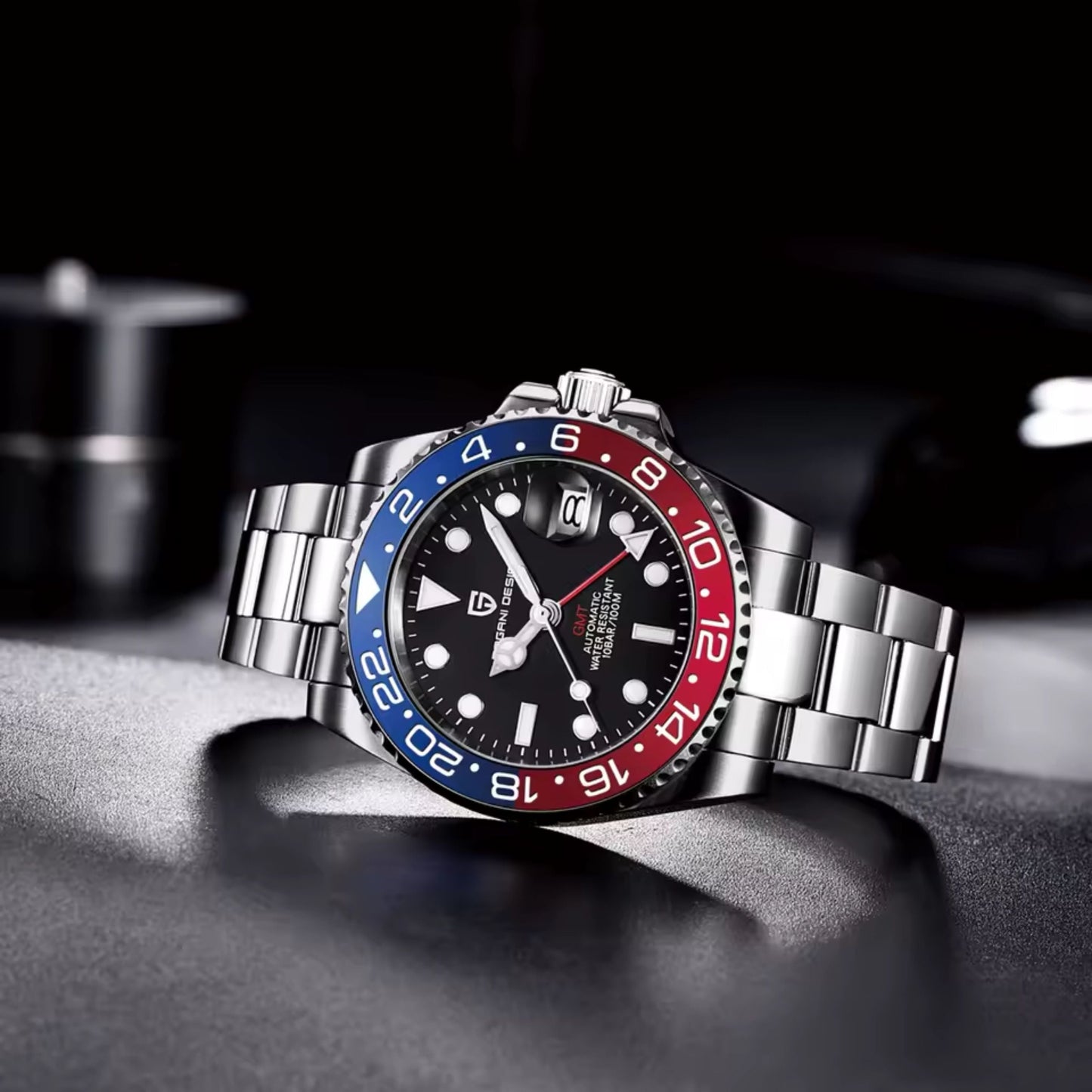 Reloj Automático PAGANI DESIGN GMT MASTER, PD-1662 - Pepsi