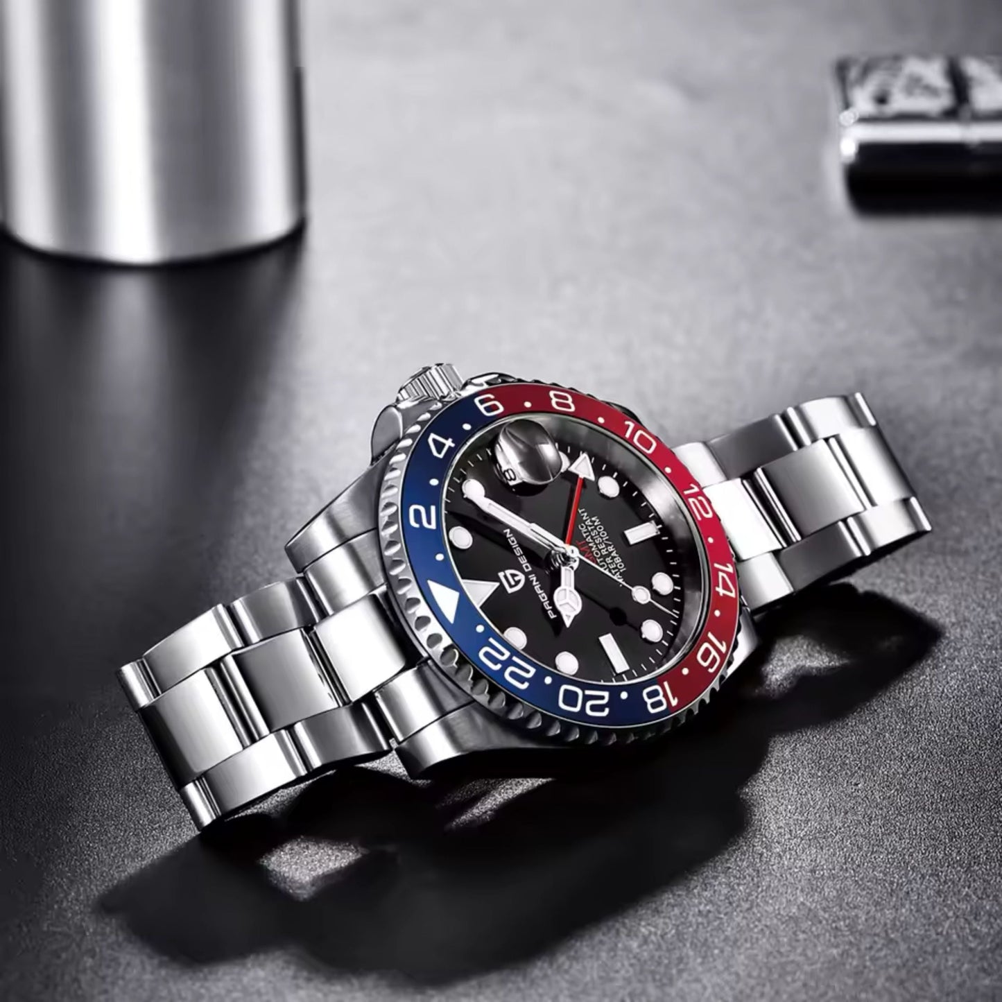 Reloj Automático PAGANI DESIGN GMT MASTER, PD-1662 - Pepsi