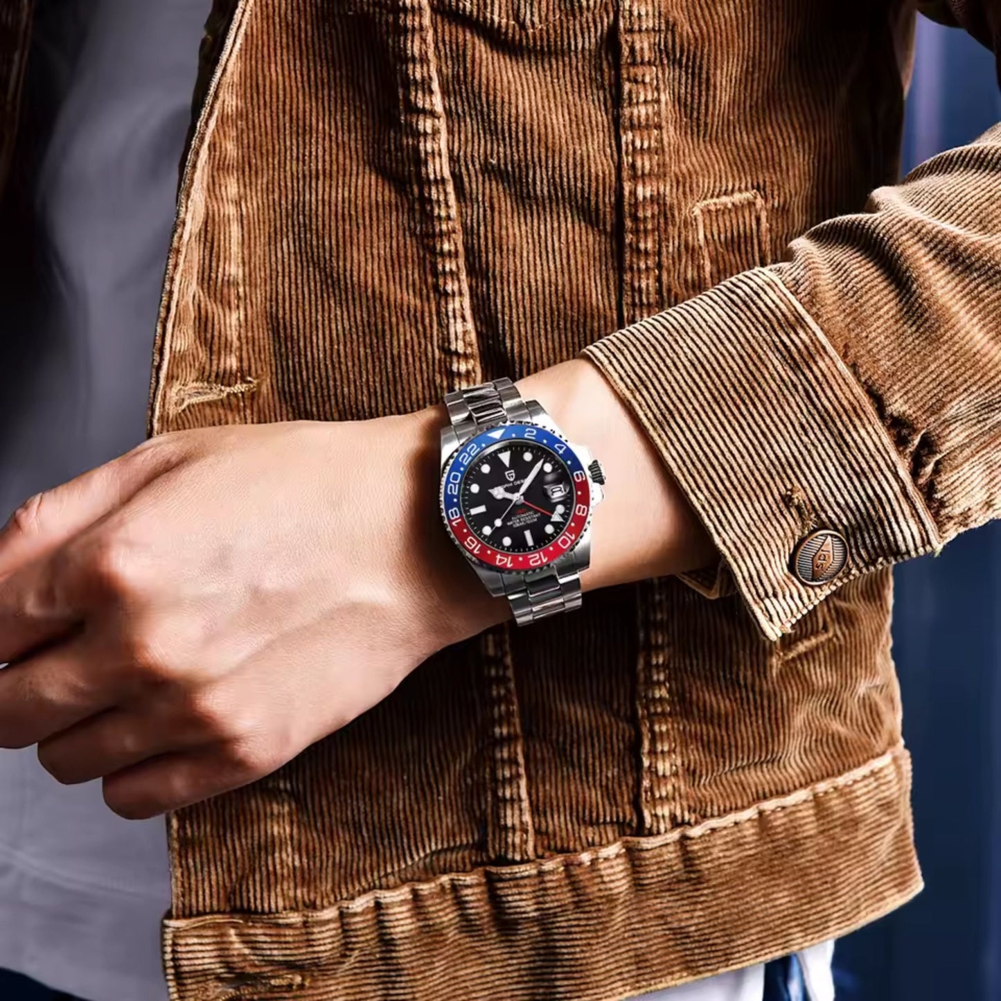 Reloj Automático PAGANI DESIGN GMT MASTER, PD-1662 - Pepsi