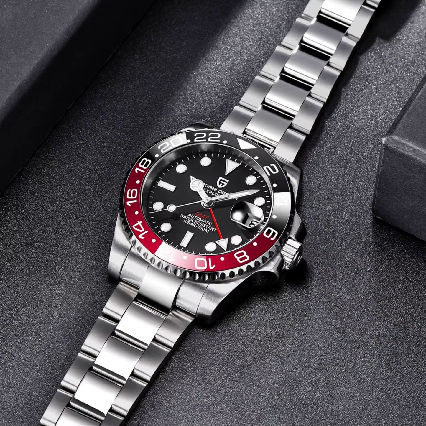 Reloj Automático PAGANI DESIGN GMT MASTER, PD-1662 - Coca Cola