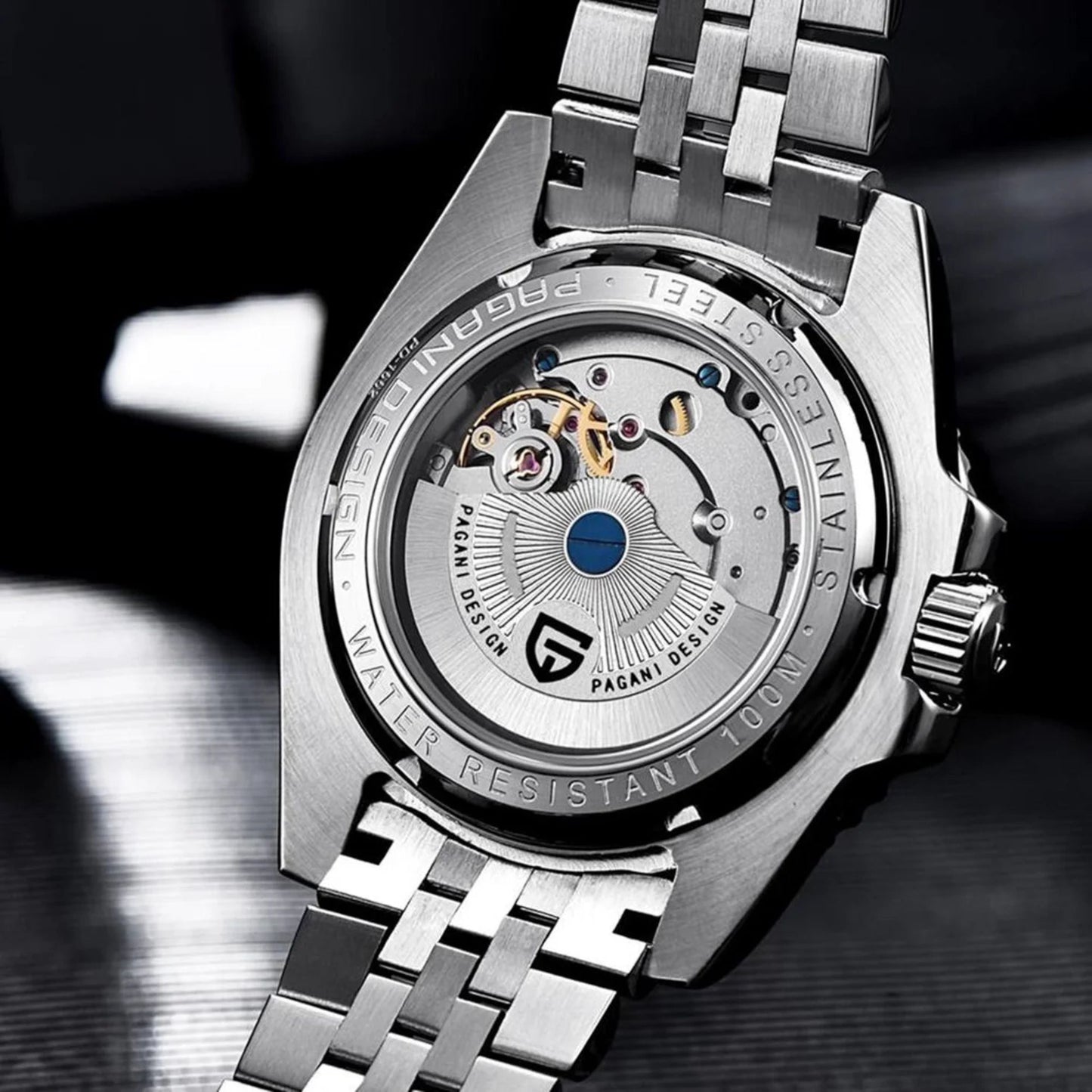 Reloj Automático PAGANI DESIGN GMT MASTER Jubilee, PD-1662 - Batgirl