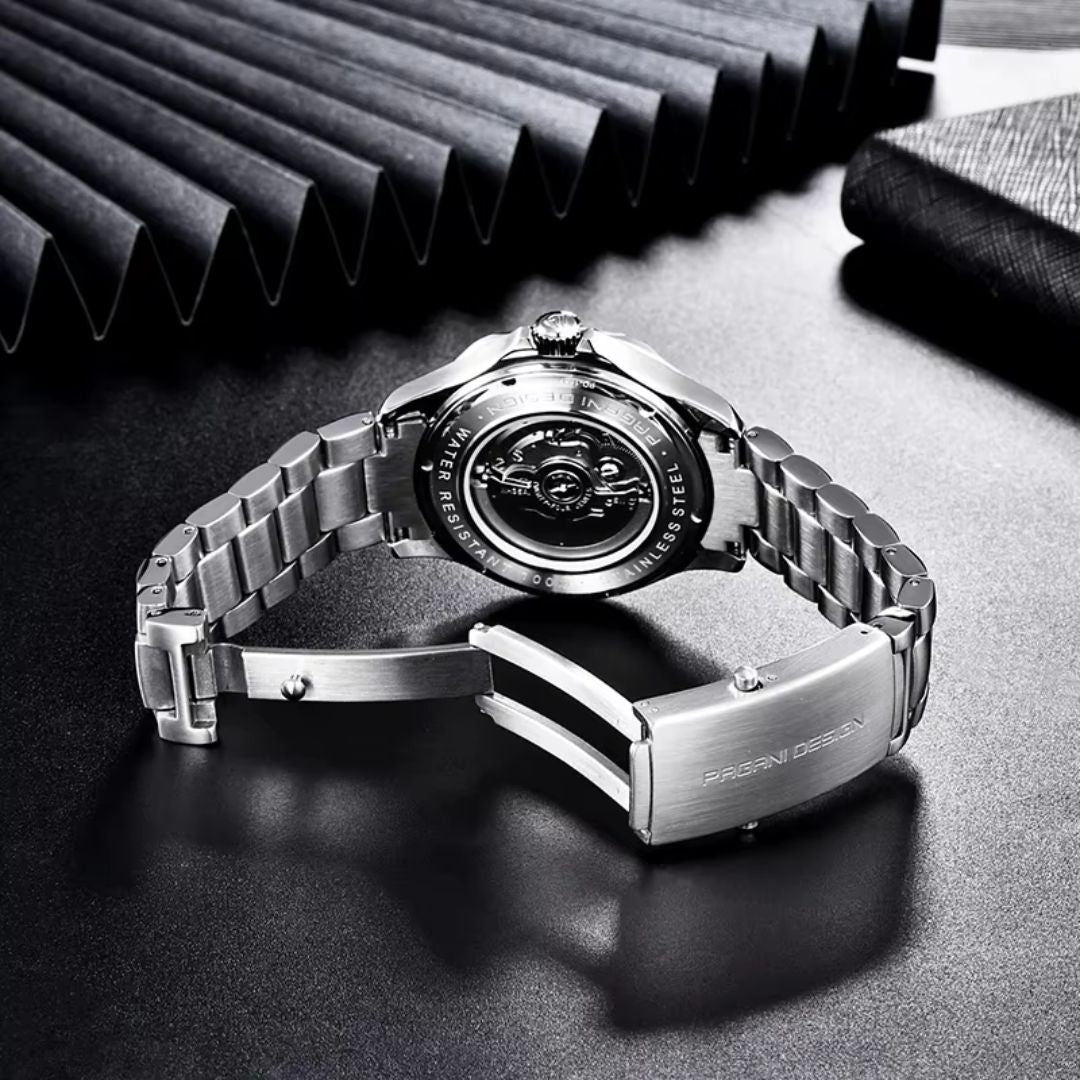 Reloj Automático PAGANI DESIGN SEAMASTER 007, PD-1667 - Naranja Negro