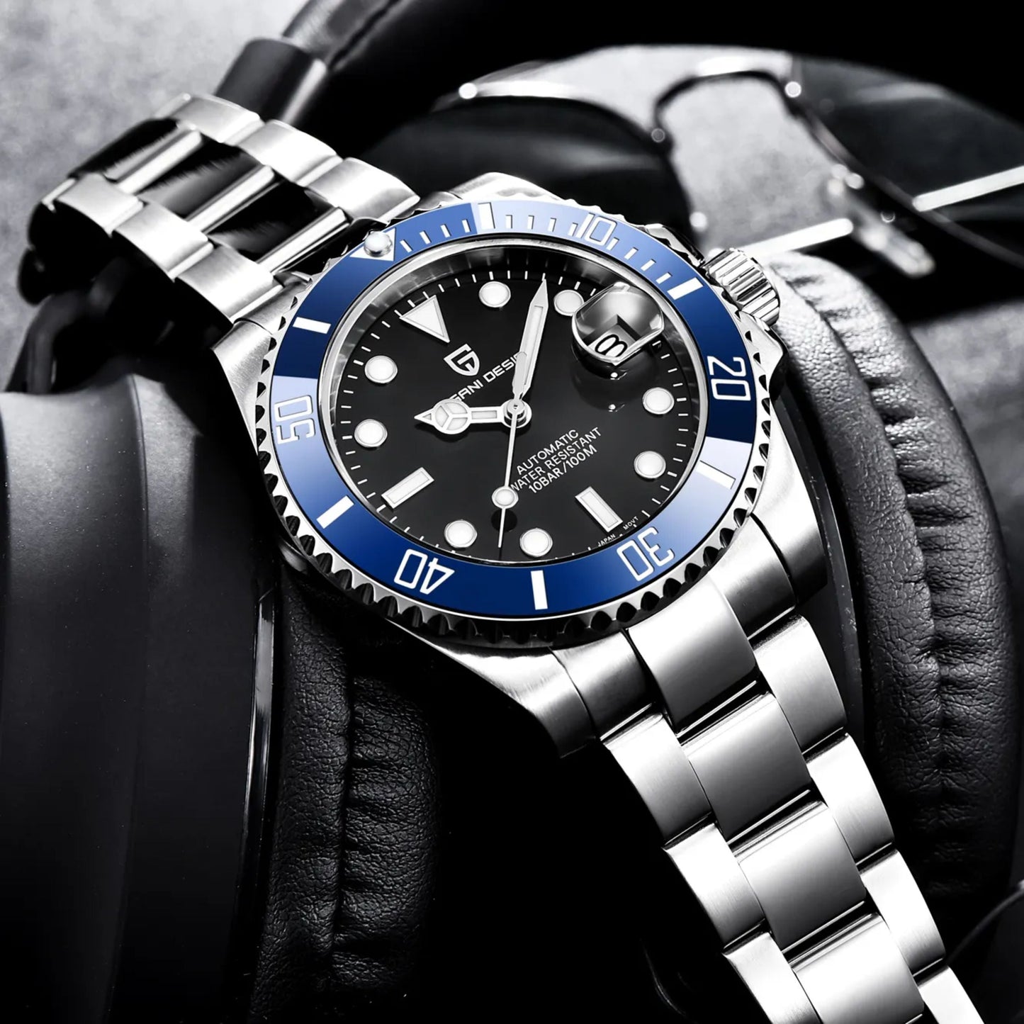 Reloj Automático PAGANI DESIGN SUBMARINER, PD-1661 - Cookie Monster