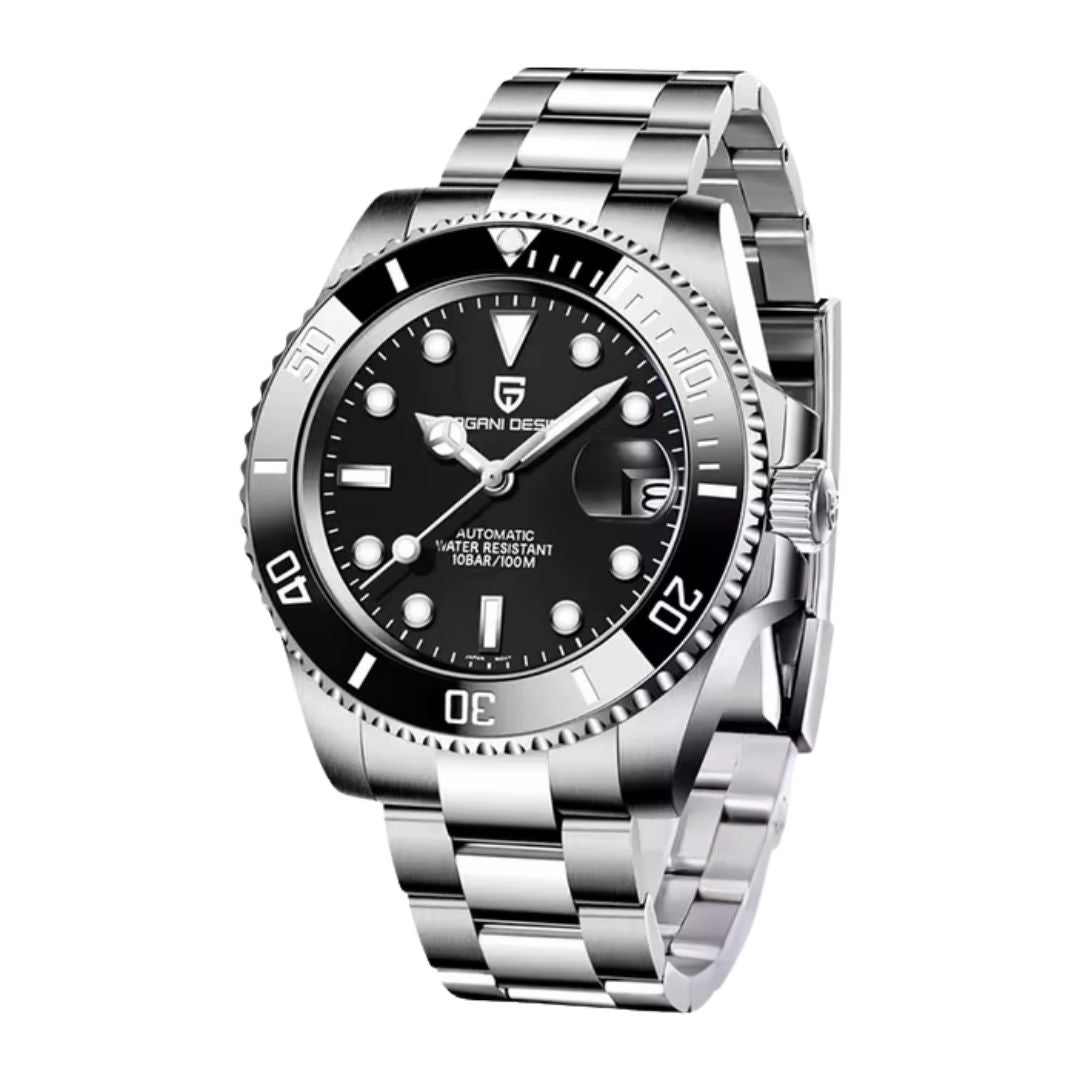 Reloj Automático PAGANI DESIGN SUBMARINER, PD-1661 - Negro