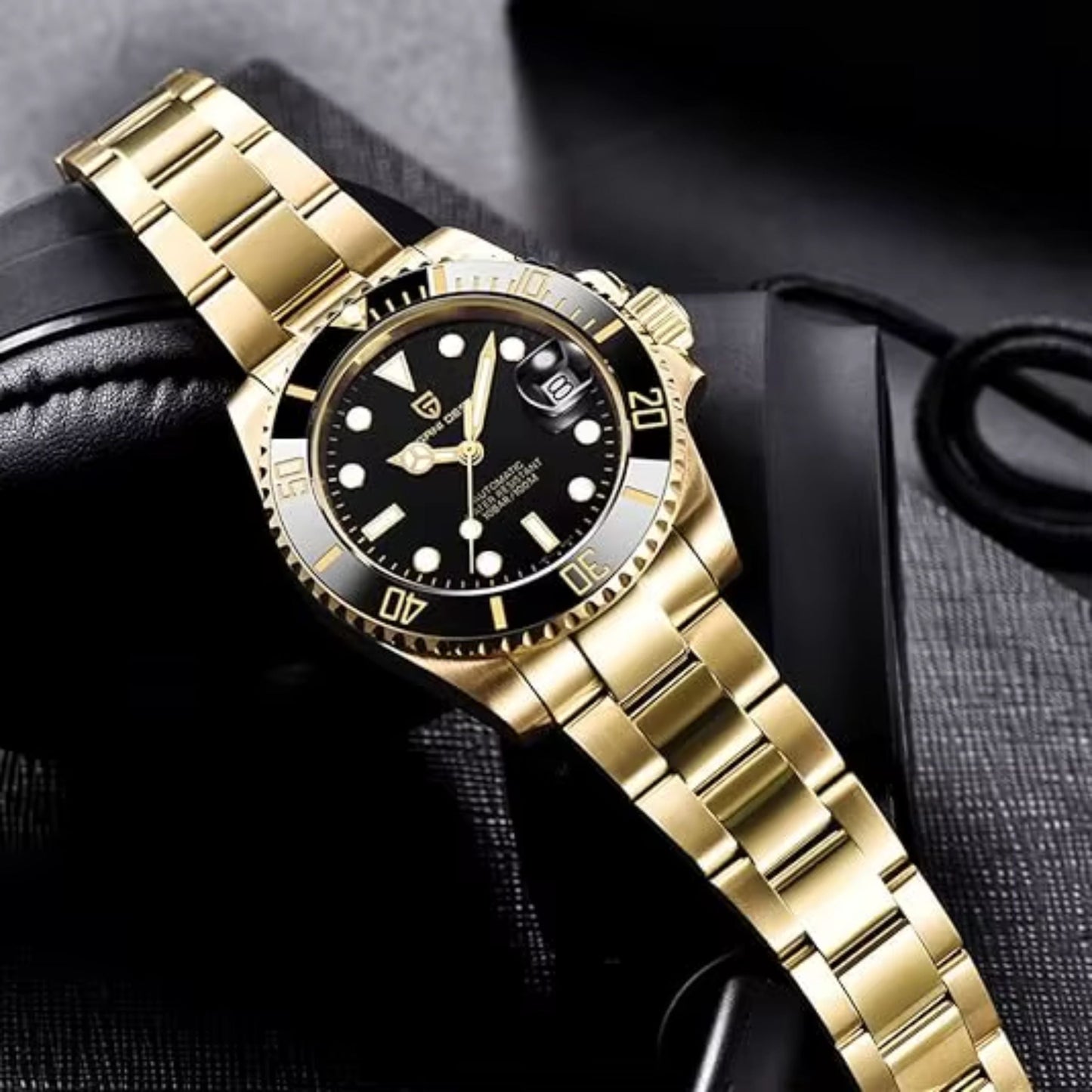Reloj Automático PAGANI DESIGN SUBMARINER, PD-1661 - Oro Negro
