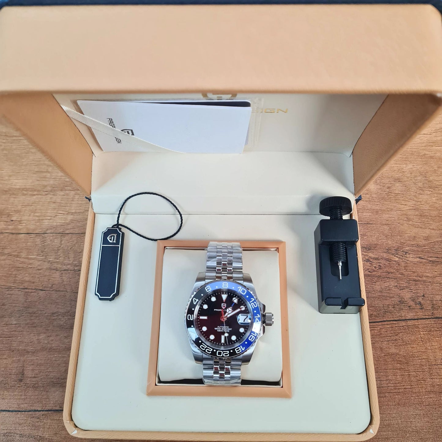 Reloj Automático PAGANI DESIGN GMT MASTER Jubilee, PD-1662 - Batgirl