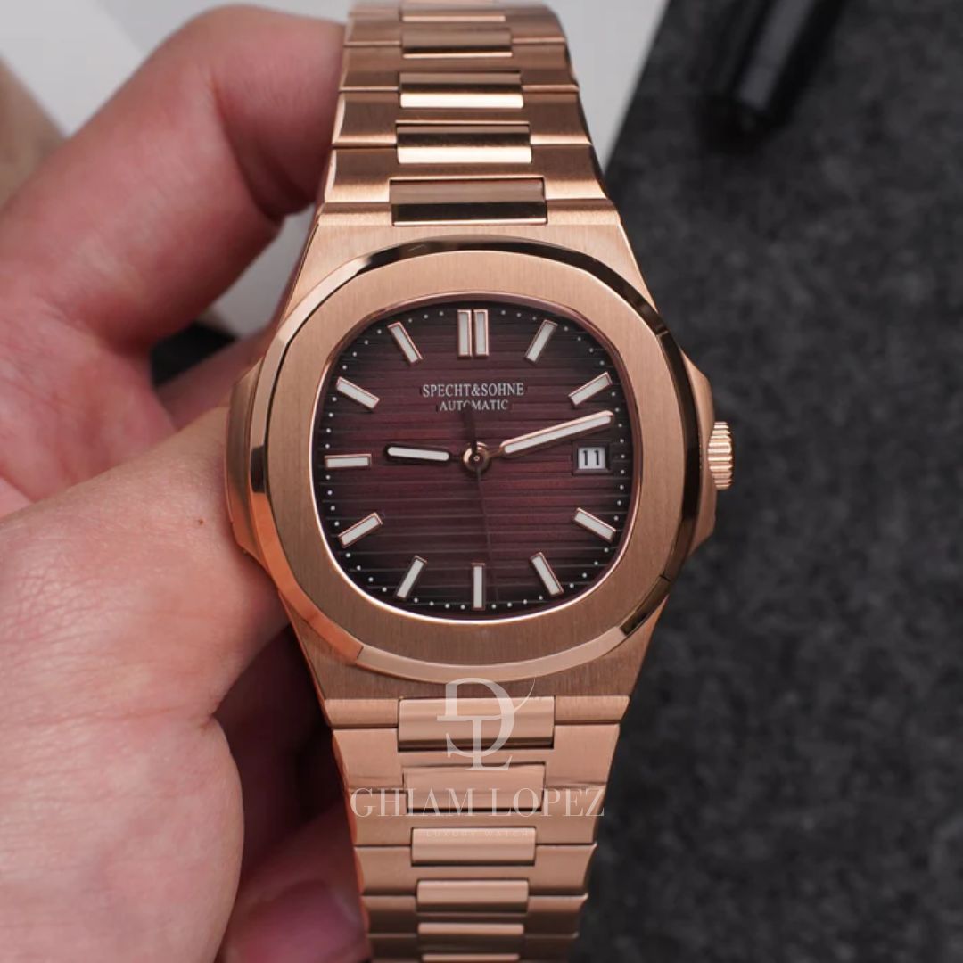 Reloj Automático SPETCH AND SOHNE NAUTILUS, SP0002 - Oro Rosa Chocolate