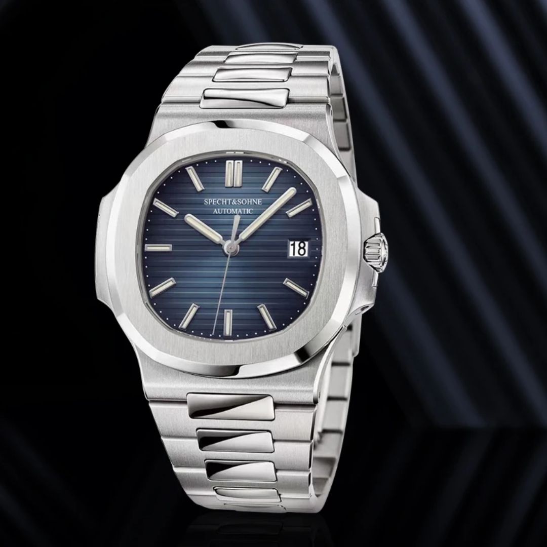 Reloj Automático SPETCH AND SOHNE NAUTILUS, SP0002 - Plata Azul