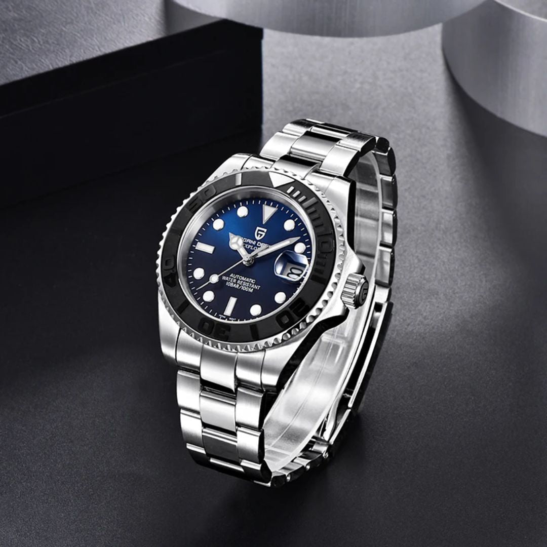 Reloj Automático PAGANI DESIGN YATCH MASTER, PD-1651 - Azul Oscuro