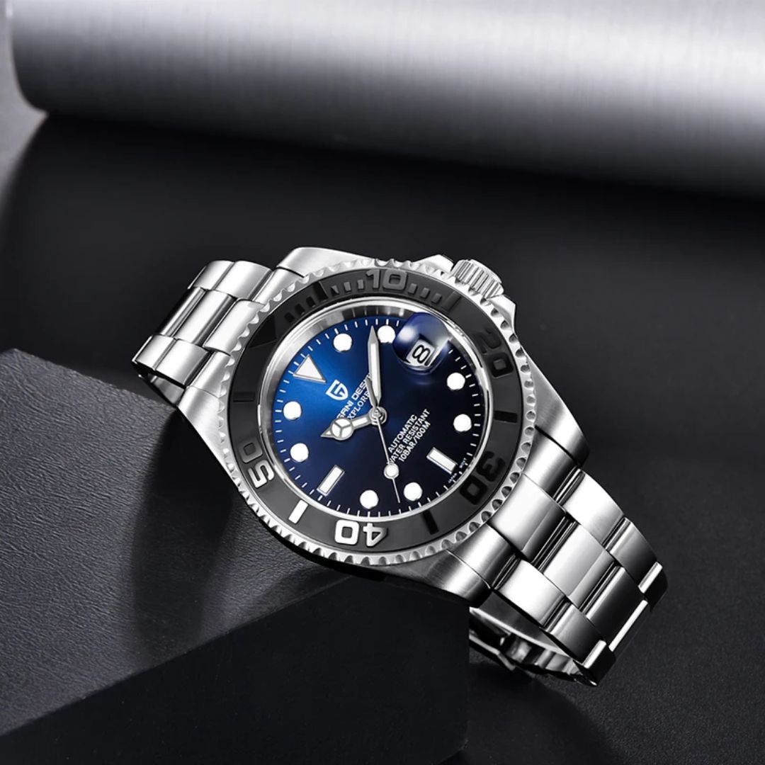 Reloj Automático PAGANI DESIGN YATCH MASTER, PD-1651 - Azul Oscuro