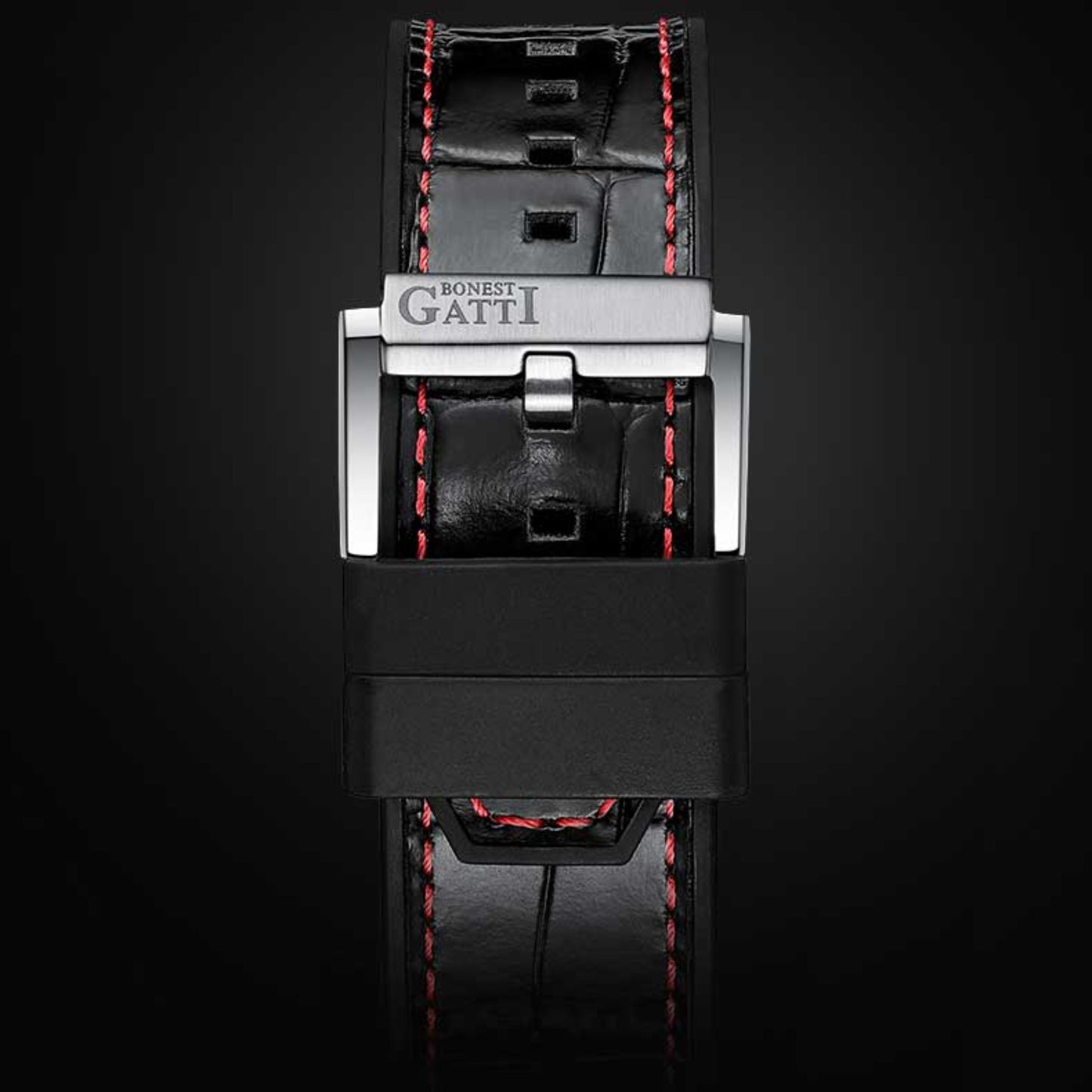 Reloj Automático BONEST GATTI BG7601 Cuero - Rojo