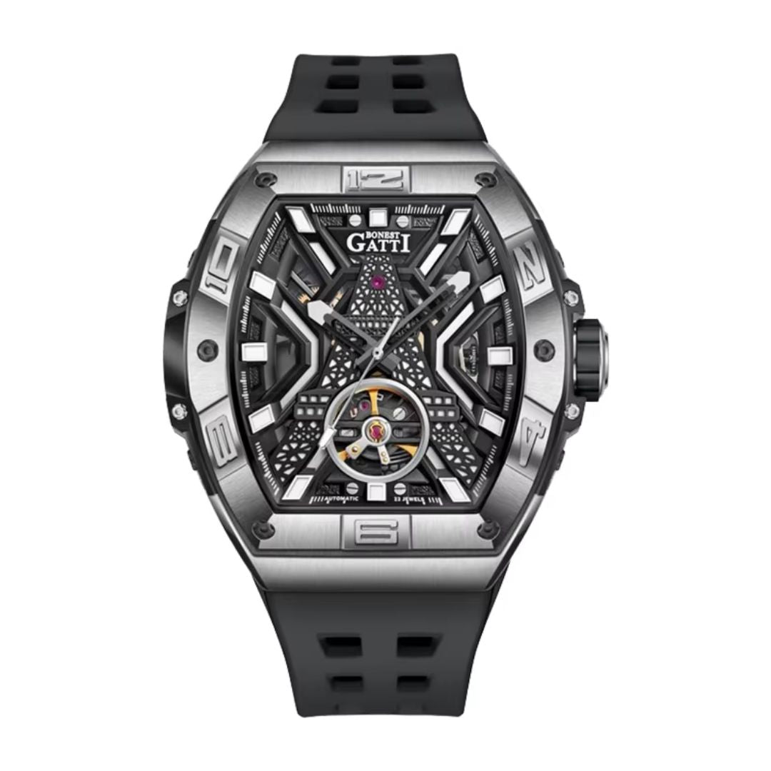 Reloj Automático BONEST GATTI BG5001 - Negro Plata