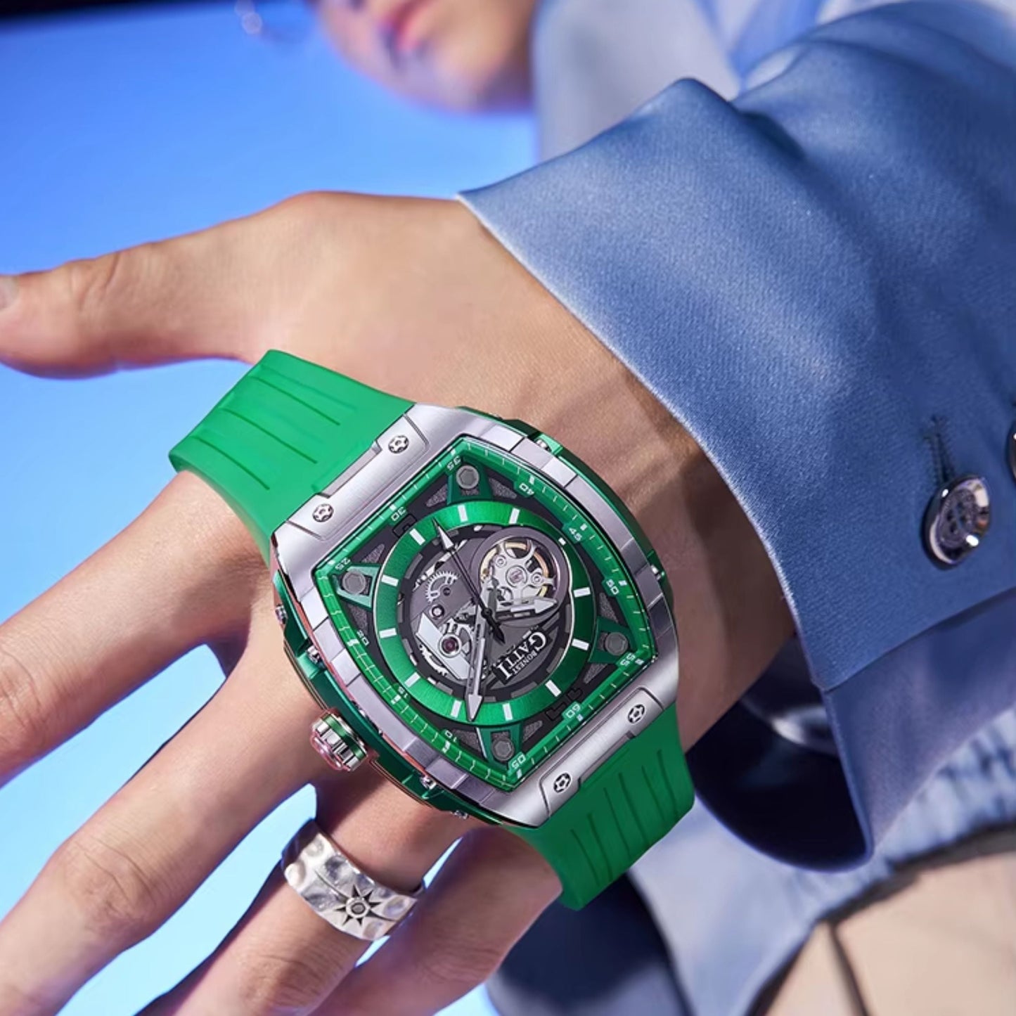 Reloj Automático BONEST GATTI BG5602 - Verde Plata