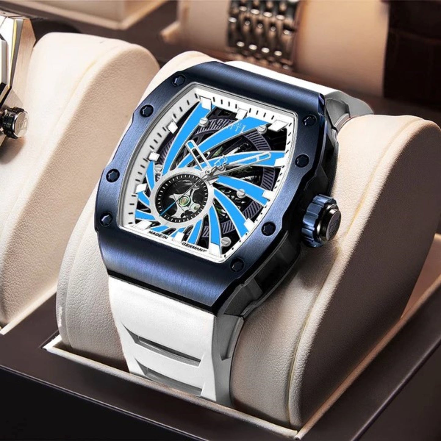 Reloj Automático BONEST GATTI BG9902 - Blanco Azul