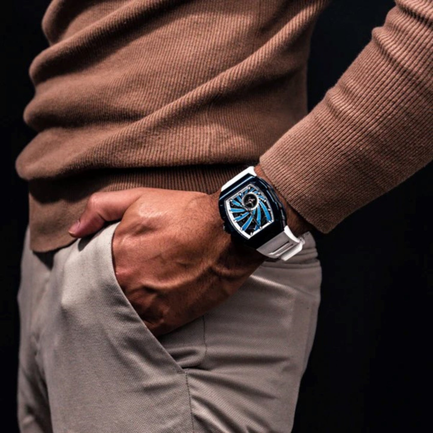 Reloj Automático BONEST GATTI BG9902 - Blanco Azul