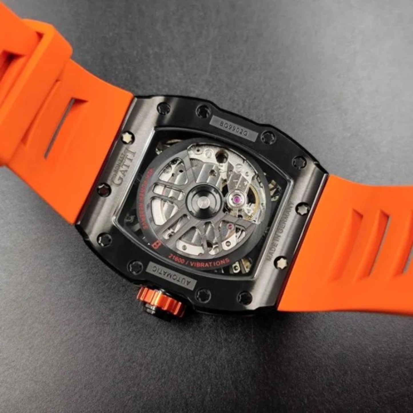 Reloj Automático BONEST GATTI BG9902 - Naranja Negro