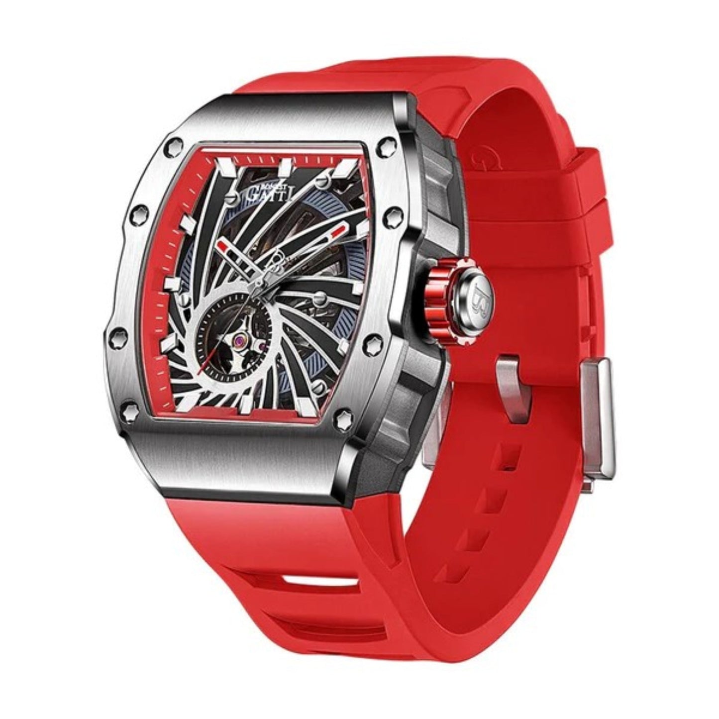 Reloj Automático BONEST GATTI BG9902 - Rojo Plata