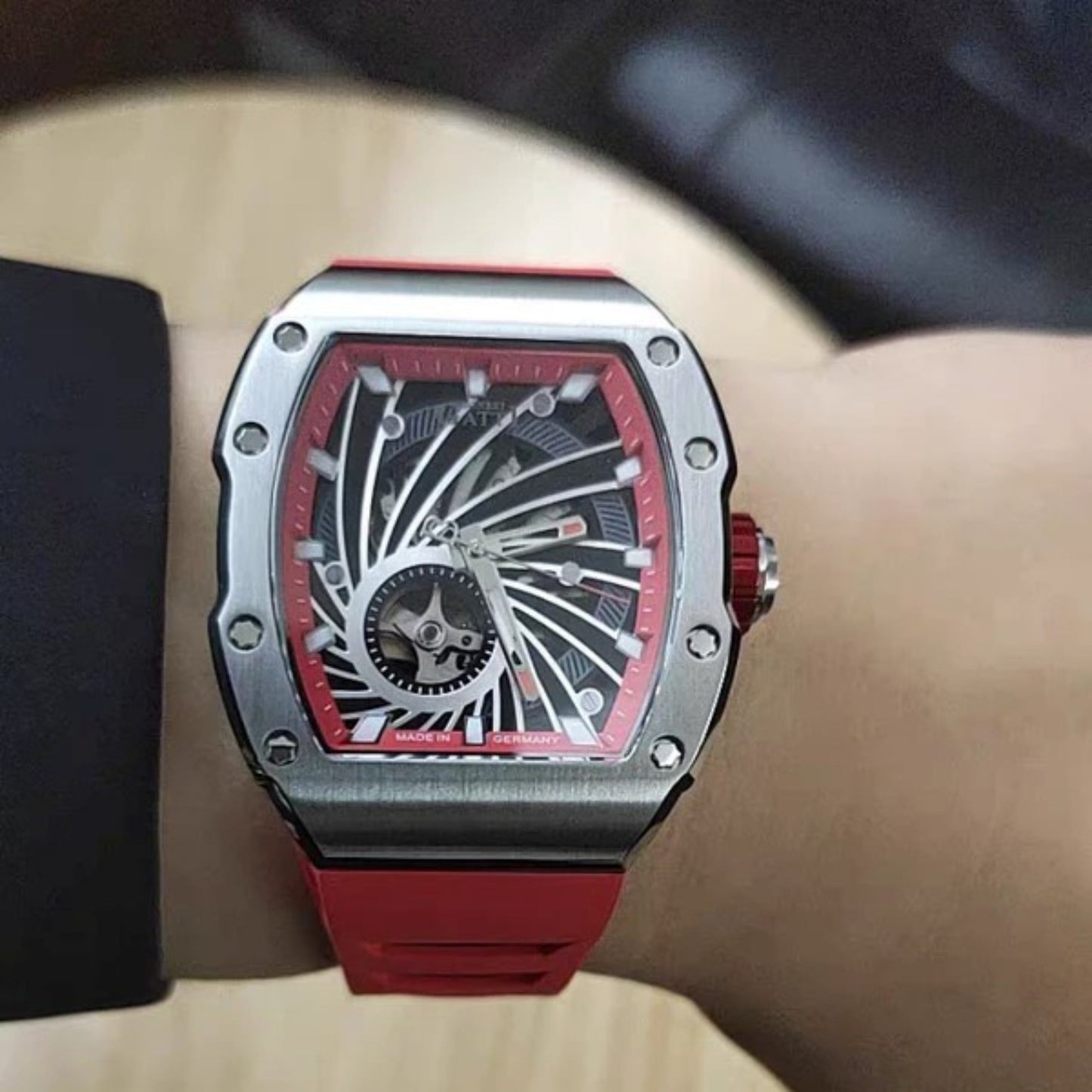 Reloj Automático BONEST GATTI BG9902 - Rojo Plata