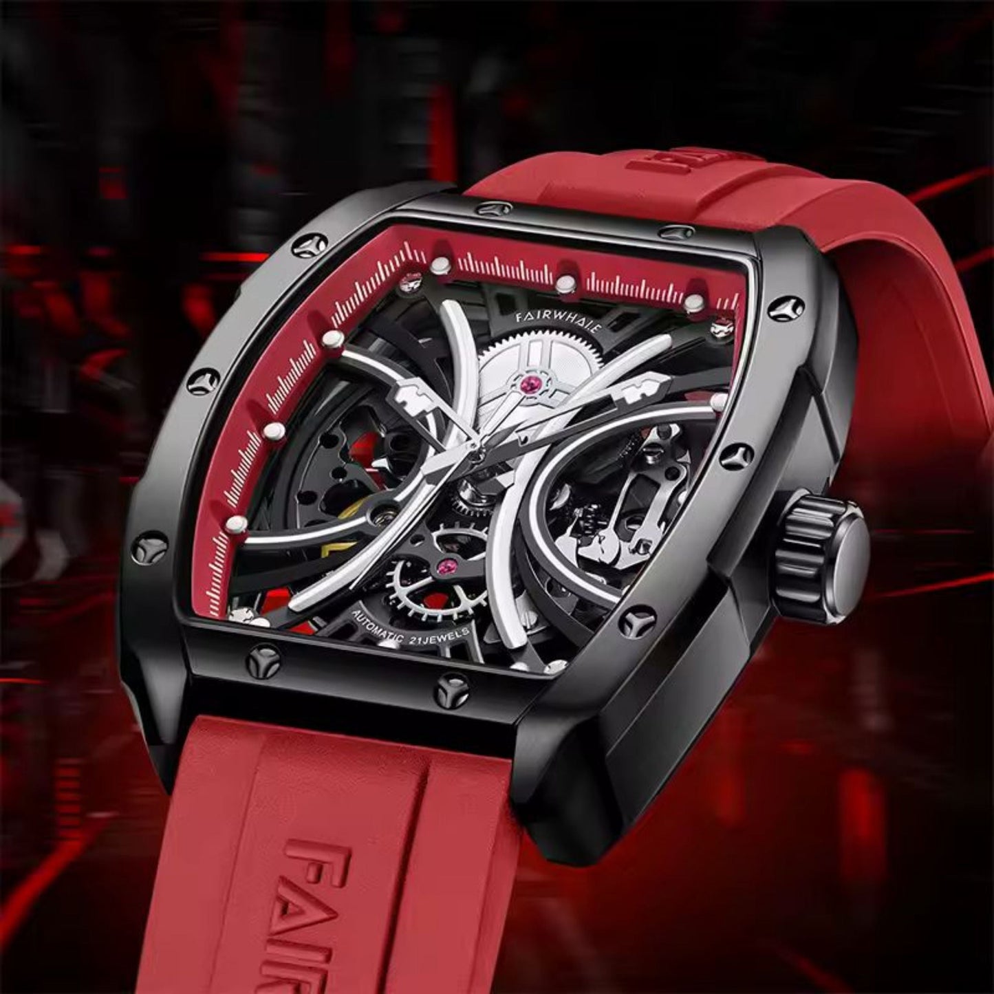 Reloj Automático MARK FAIRWHALE VALYRIAN - Rojo