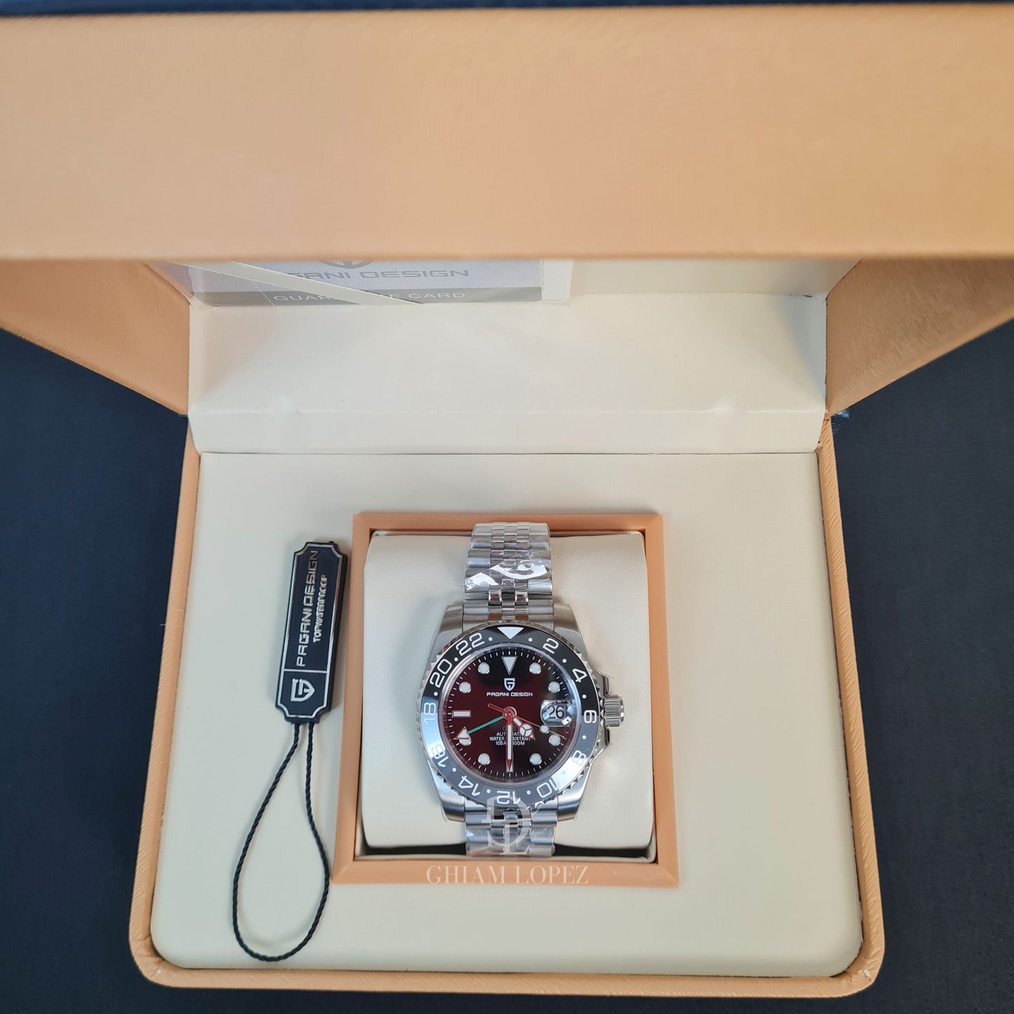 Reloj Automático PAGANI DESIGN GMT MASTER Jubilee, PD-1662 - Bruce Wayne