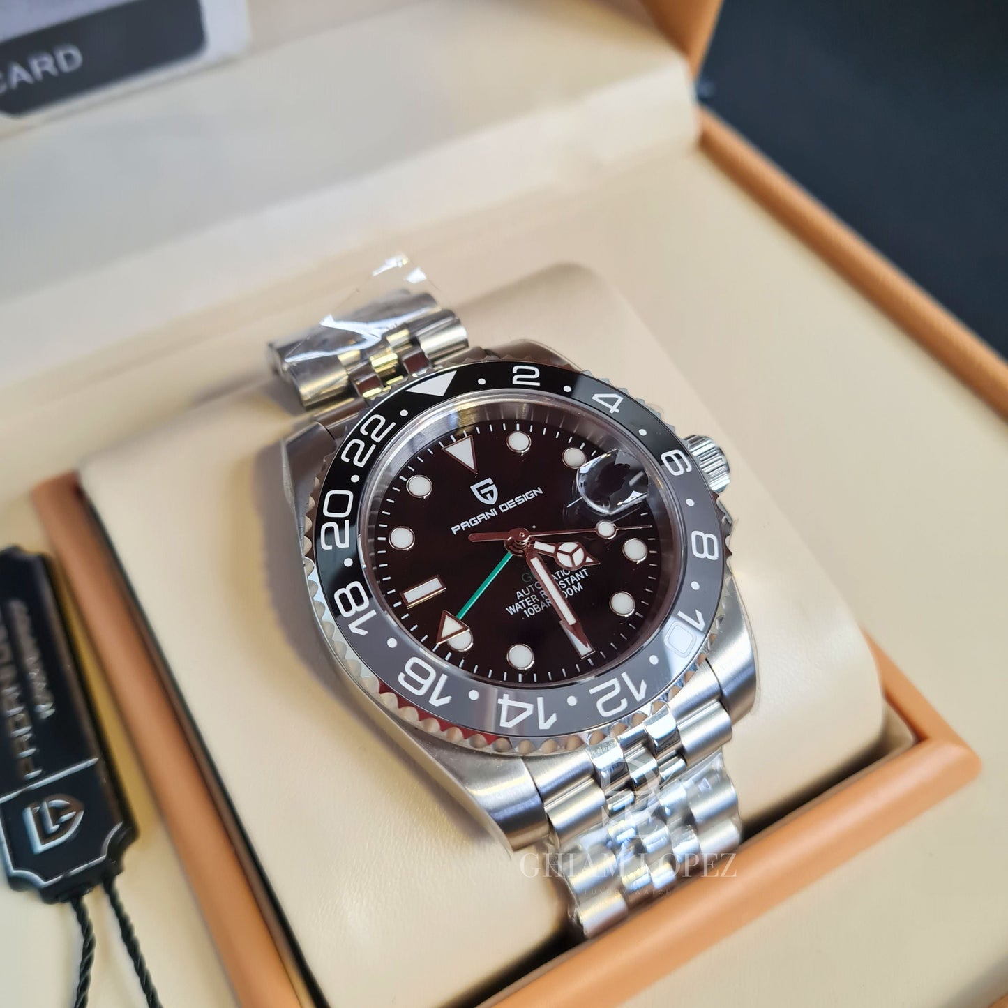 Reloj Automático PAGANI DESIGN GMT MASTER Jubilee, PD-1662 - Bruce Wayne
