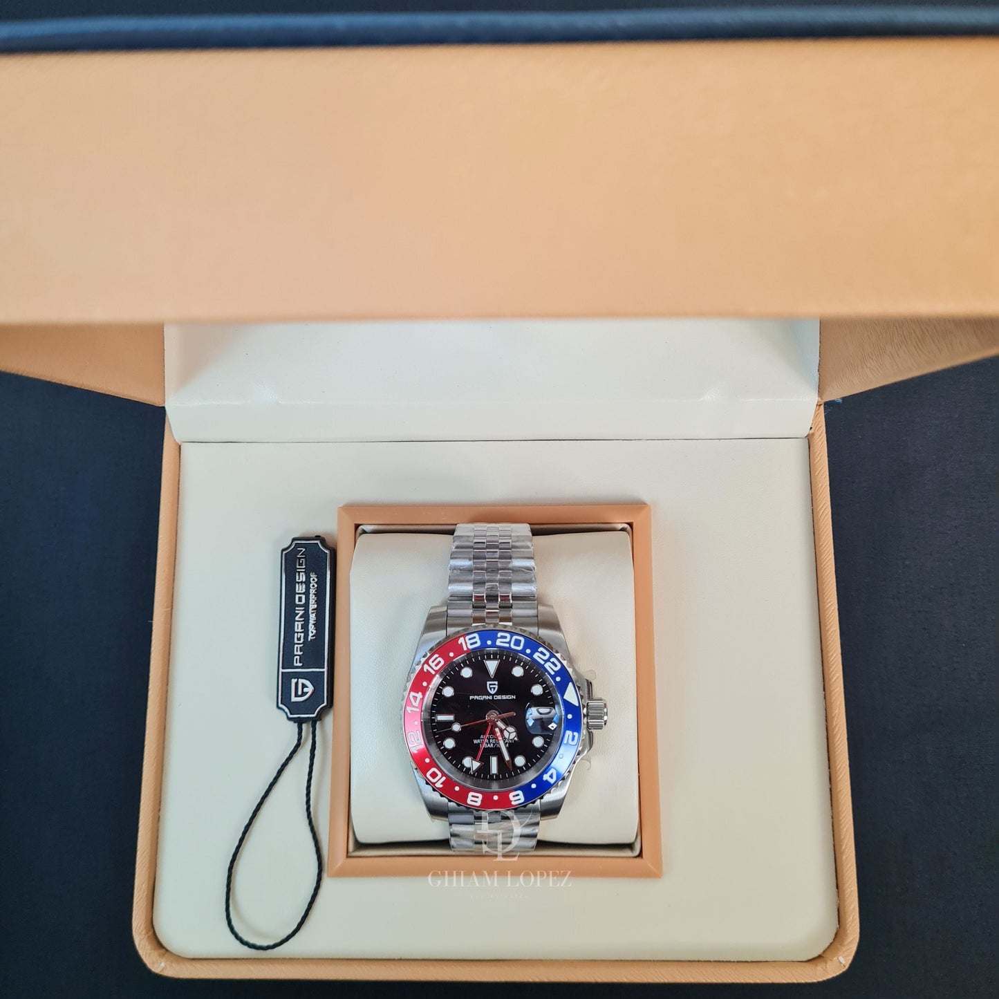 Reloj Automático PAGANI DESIGN GMT MASTER Jubilee, PD-1662 - Pepsi