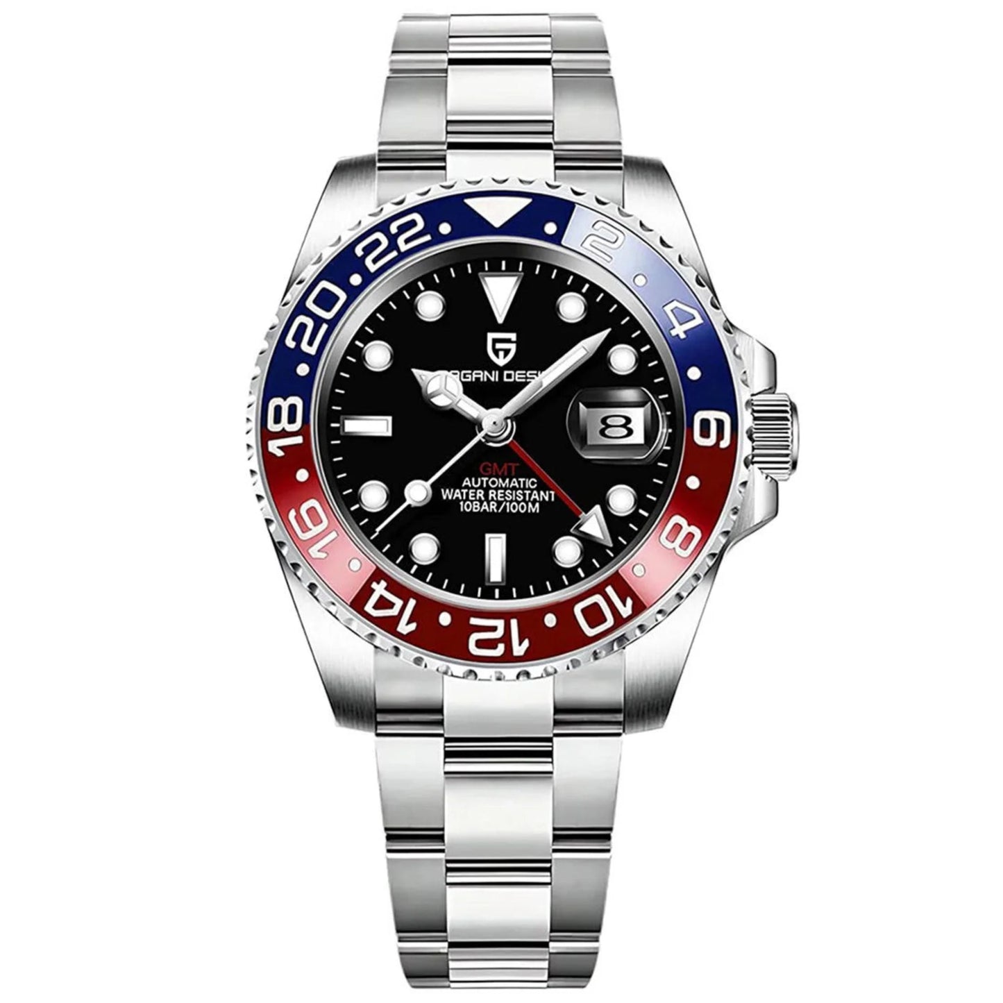 Reloj Automático PAGANI DESIGN GMT MASTER, PD-1662 - Pepsi