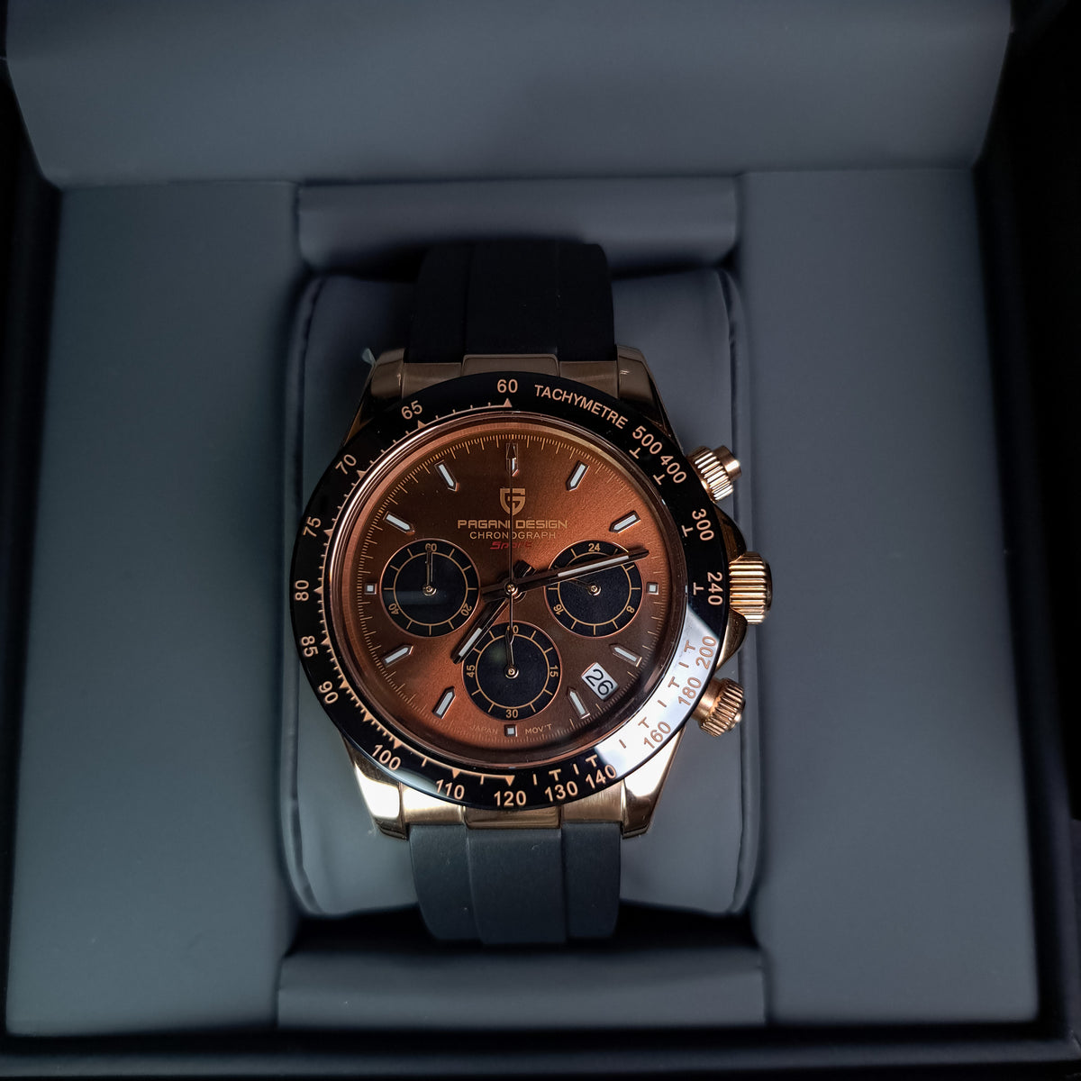 PAGANI DESIGN Daytona OysterFlex Cronógrafo de Cuarzo | PD-1664
