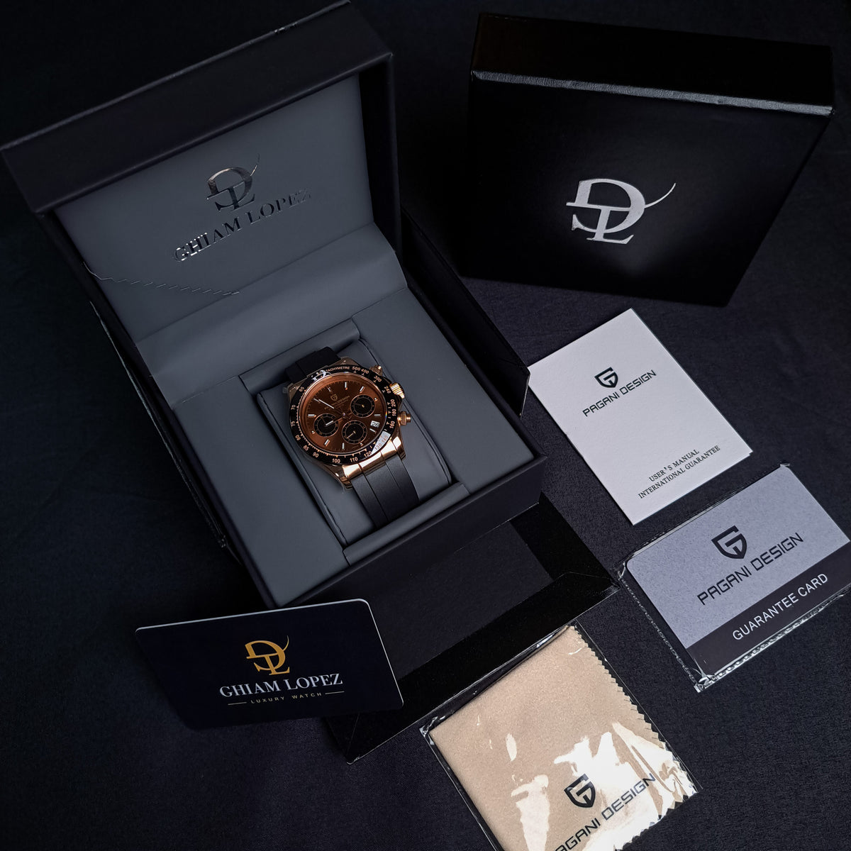 PAGANI DESIGN Daytona OysterFlex Cronógrafo de Cuarzo | PD-1664