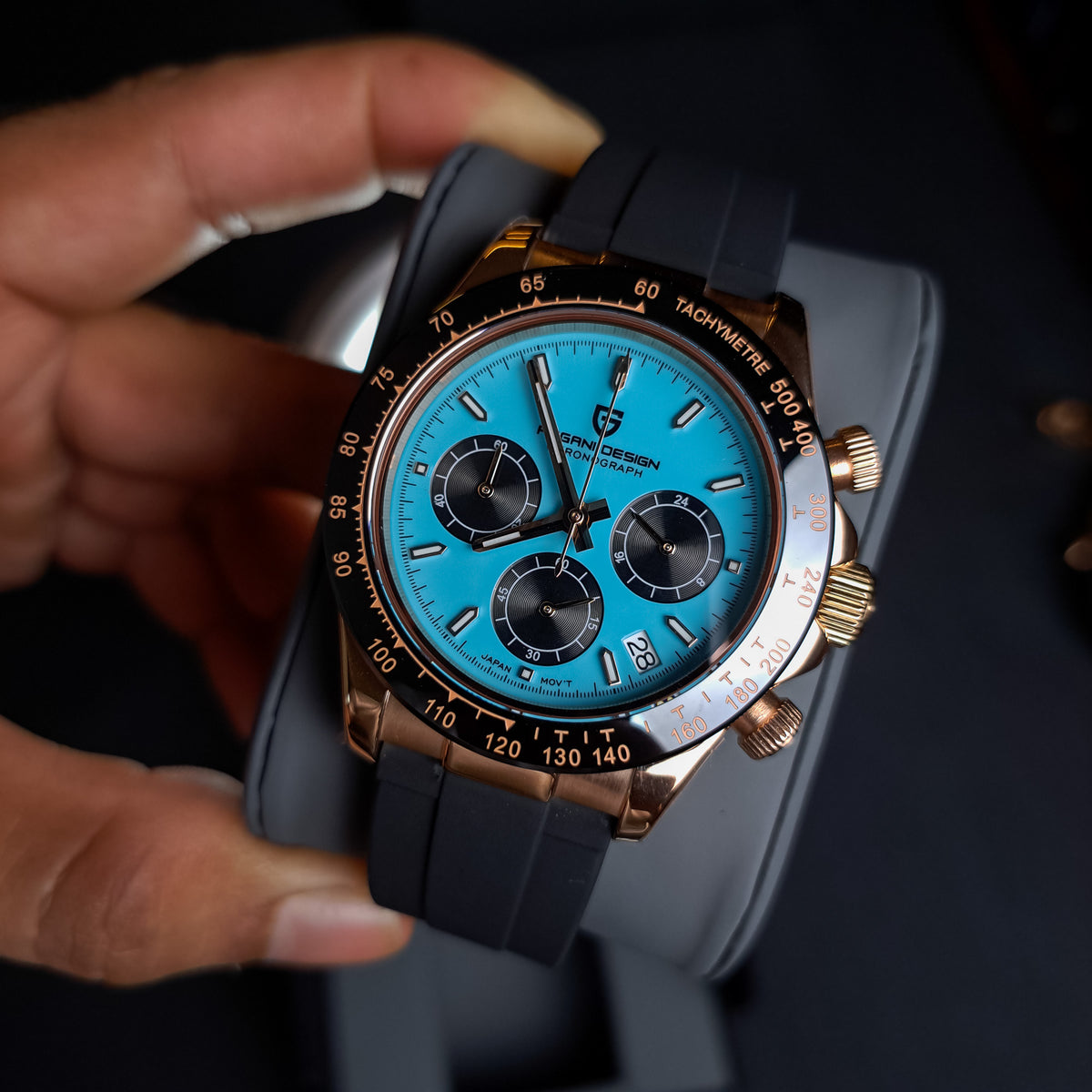 PAGANI DESIGN Daytona OysterFlex Cronógrafo de Cuarzo | PD-1664