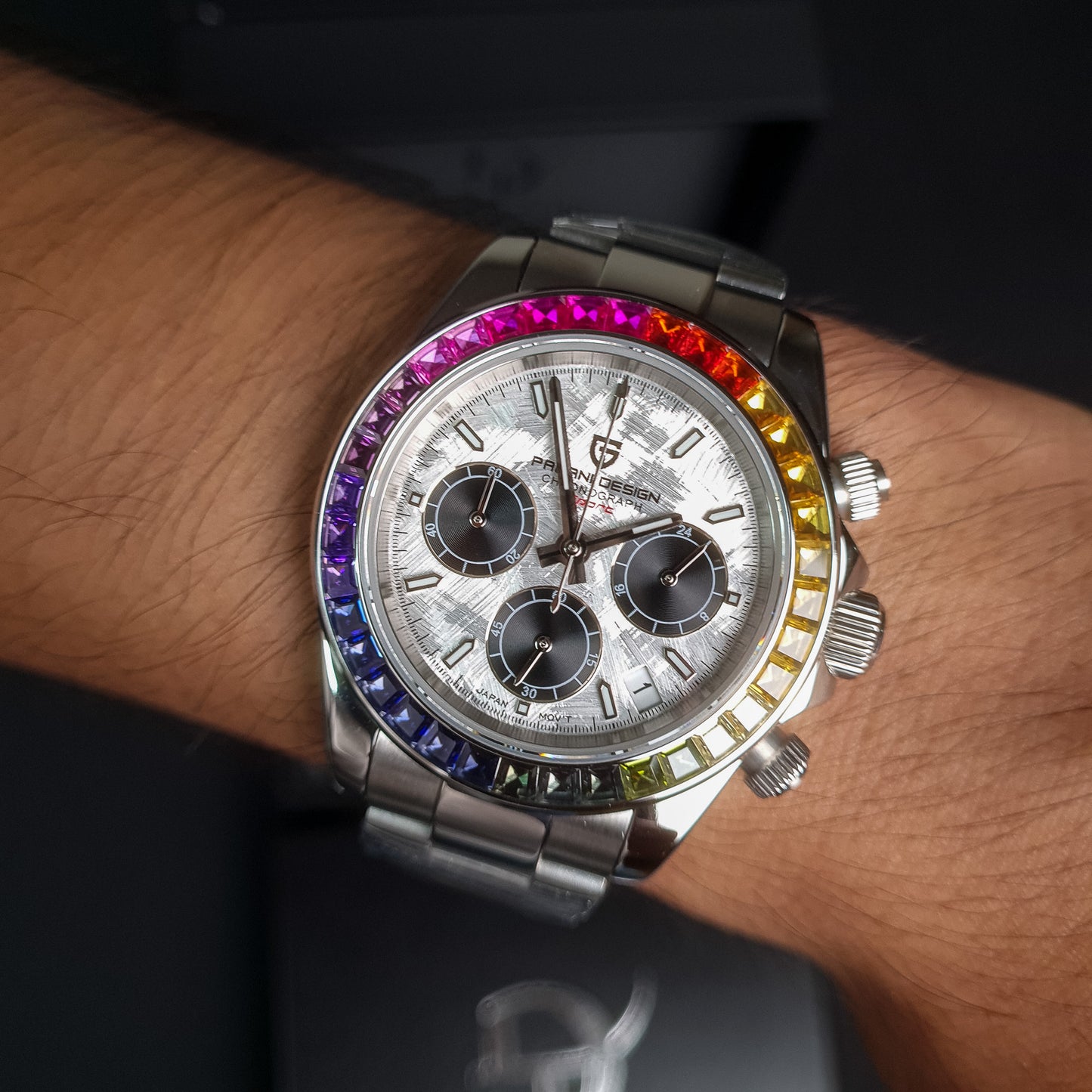 PAGANI DESIGN Daytona Rainbow Cronógrafo de Cuarzo | PD-1644