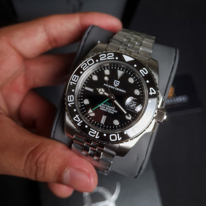 PAGANI DESIGN GMT Master Automático | PD-1662 - Black Dial Jubilee