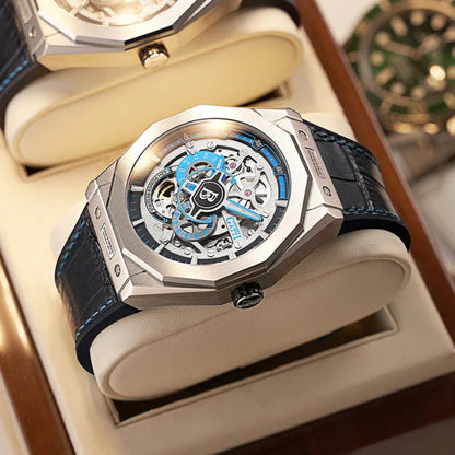 Reloj Automático BONEST GATTI  BG7601 Cuero - Azul
