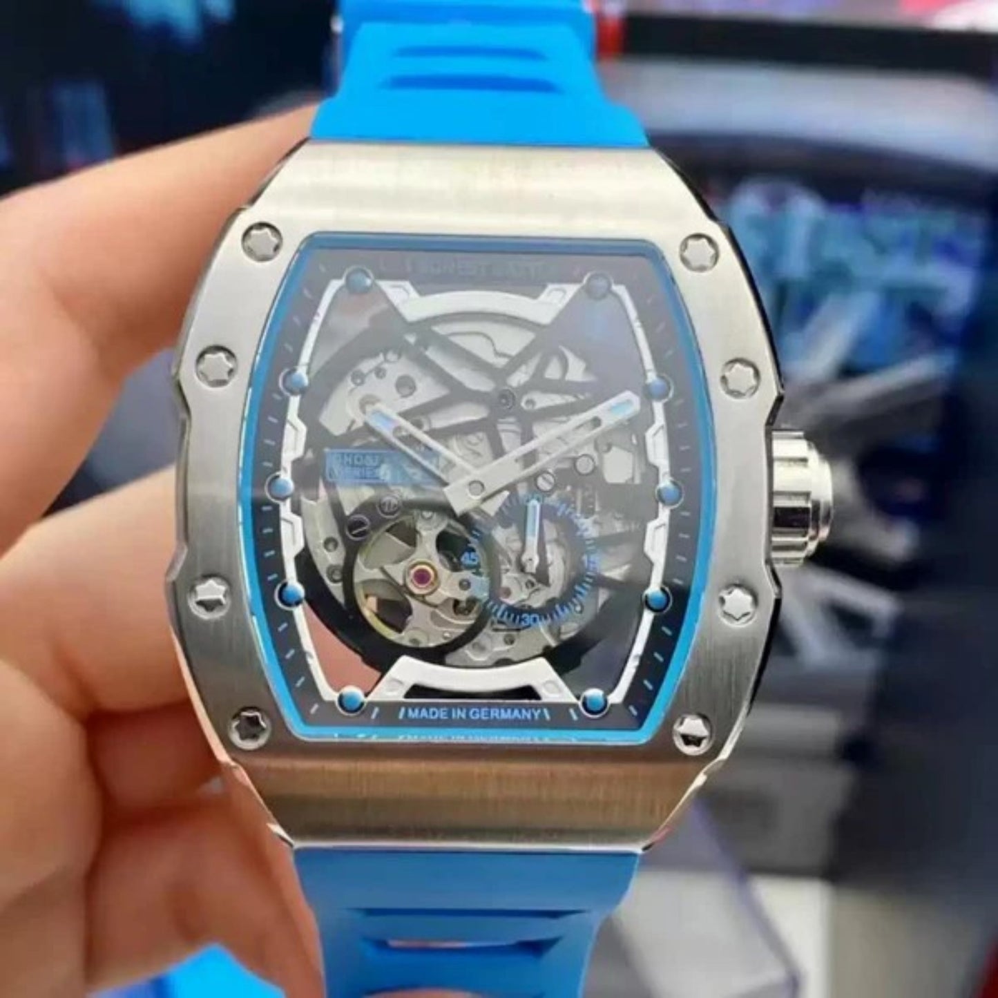 Reloj Automático BONEST GATTI  BG9901 - Azul Plata