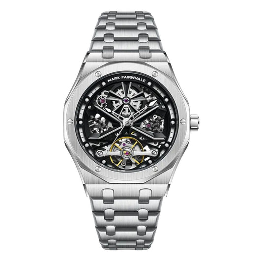 Reloj Automático MARK FAIRWHALE MYSTIC INOX- Plata Negro