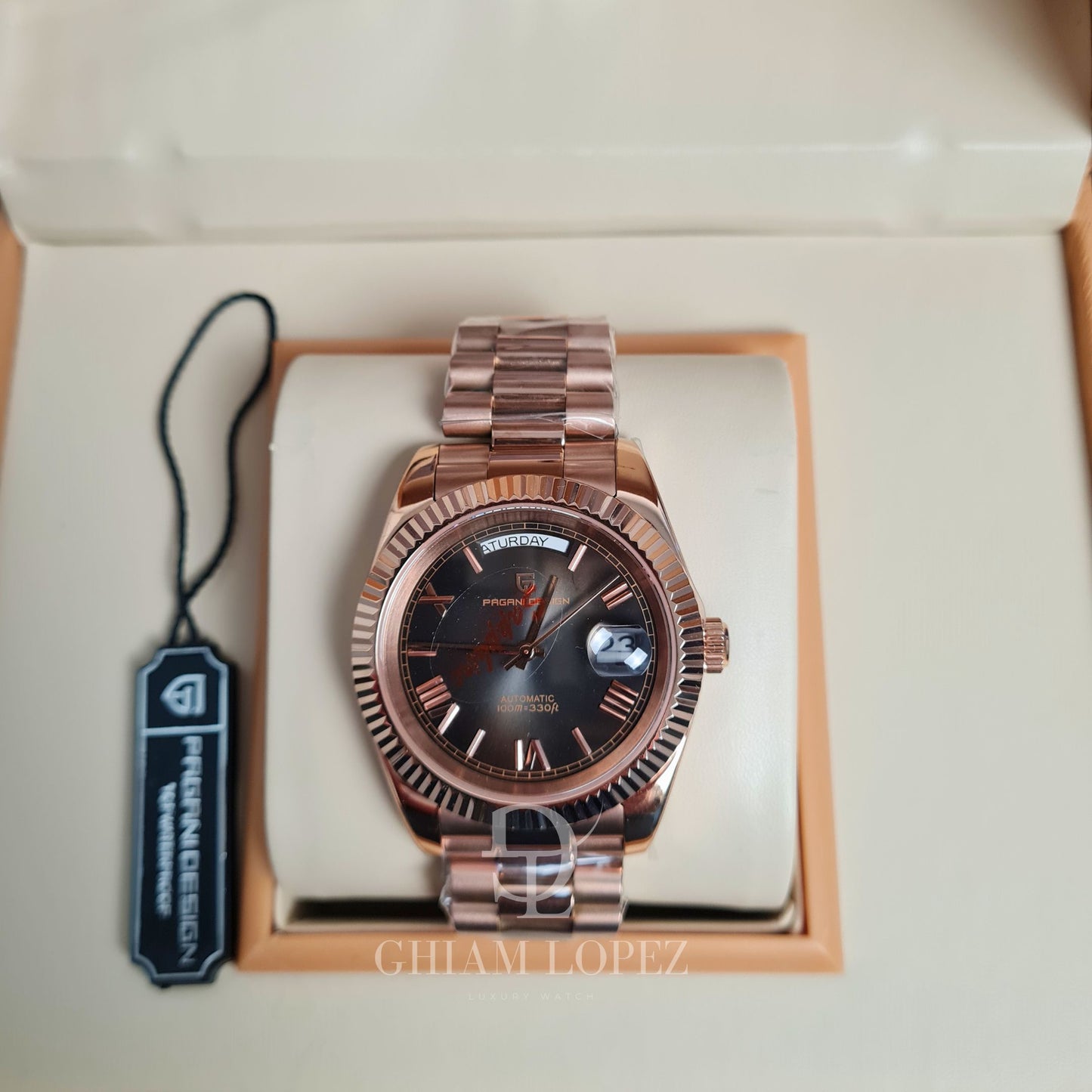 01 PAGANI DESIGN Day-Date 40mm Automático,PD-1783 | 01 BONEST GATTI King Device BG5001