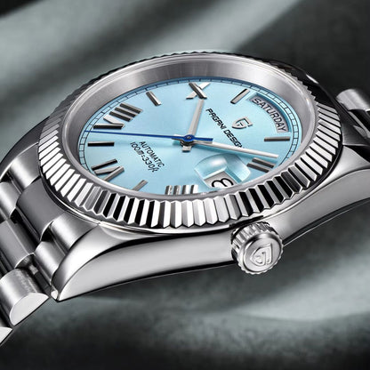 Reloj Automático PAGANI DESIGN DAYDATE 40MM, PD-1783 - Azul Hielo