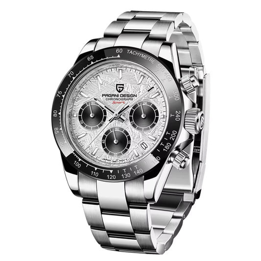 Reloj Cuarzo PAGANI DESIGN DAYTONA Meteorito, PD-1644 - Plata Blanco