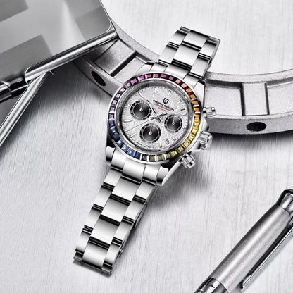 Reloj Cuarzo PAGANI DESIGN DAYTONA RAINBOW, PD-1644 - Blanco Meteorito