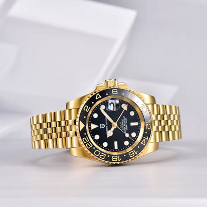 Reloj Automático PAGANI DESIGN GMT MASTER Jubilee, PD-1662 - Oro Negro