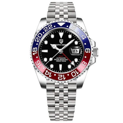 Reloj Automático PAGANI DESIGN GMT MASTER Jubilee, PD-1662 - Pepsi