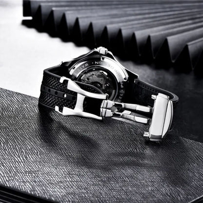 Reloj Automático PAGANI DESIGN SEAMASTER 007 Caucho, PD-1667 - Negro